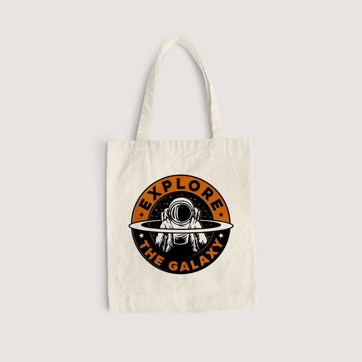 Astronaut Saturn Tote Bag